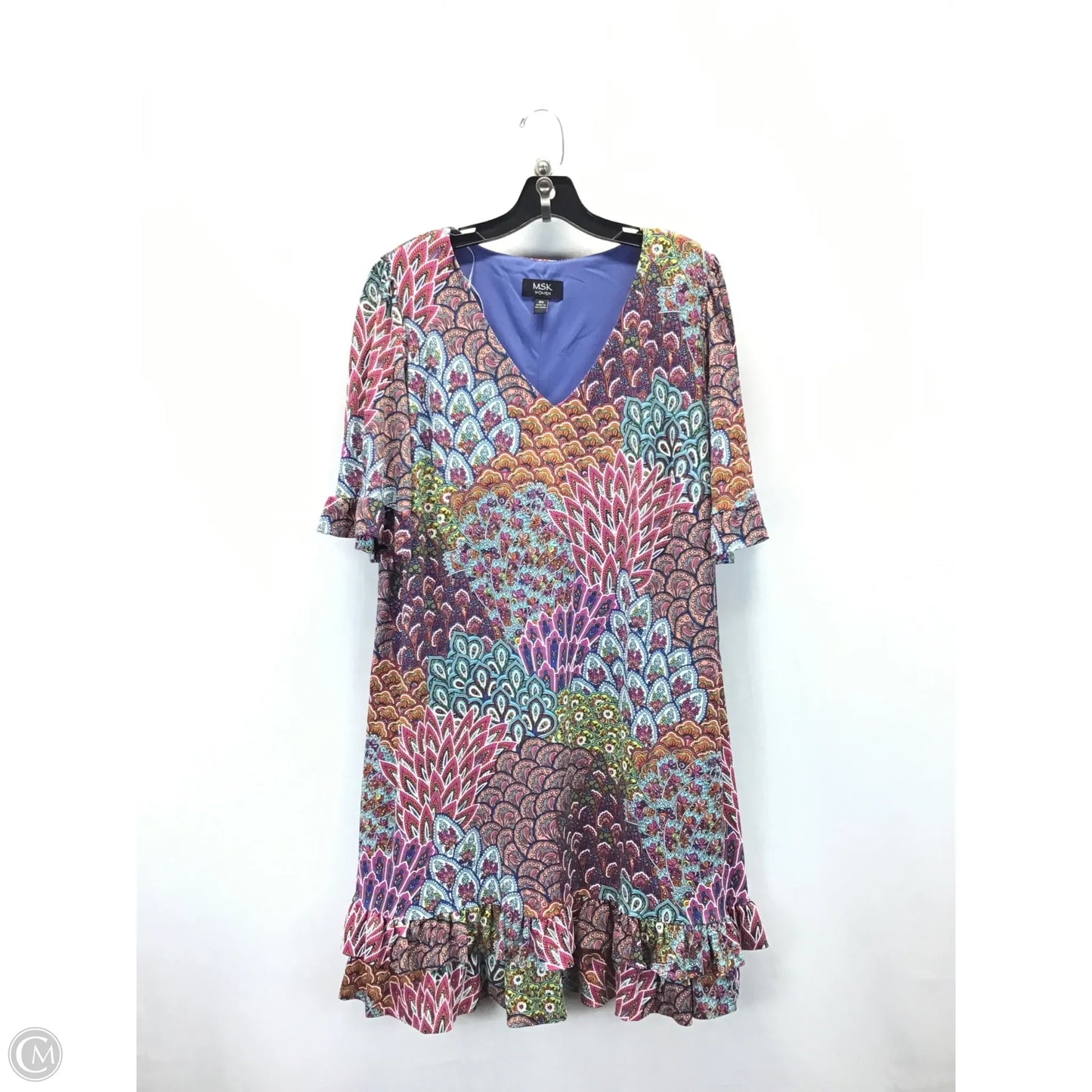 Dress Casual Midi By Msk In Multi-colored, Size: 2x