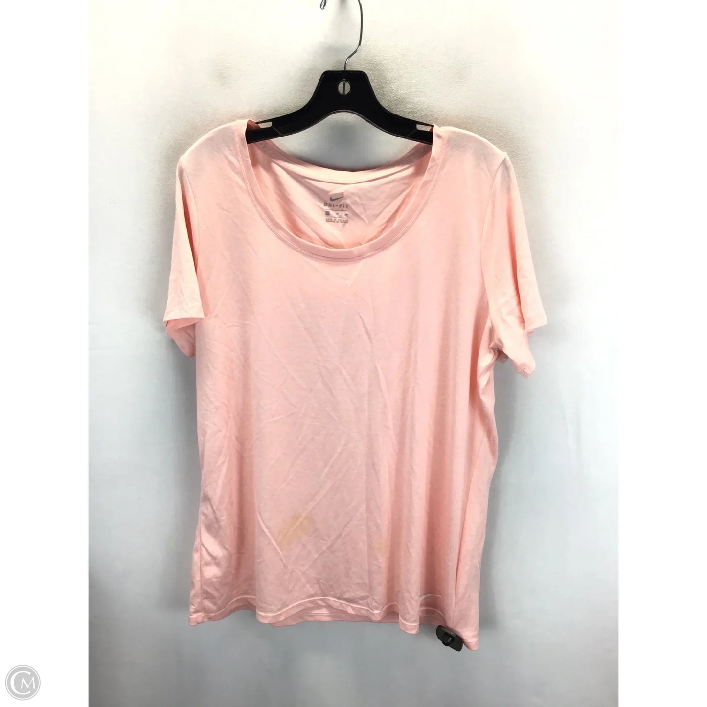 Top Short Sleeve By Nike Apparel In Peach, Size: Xl