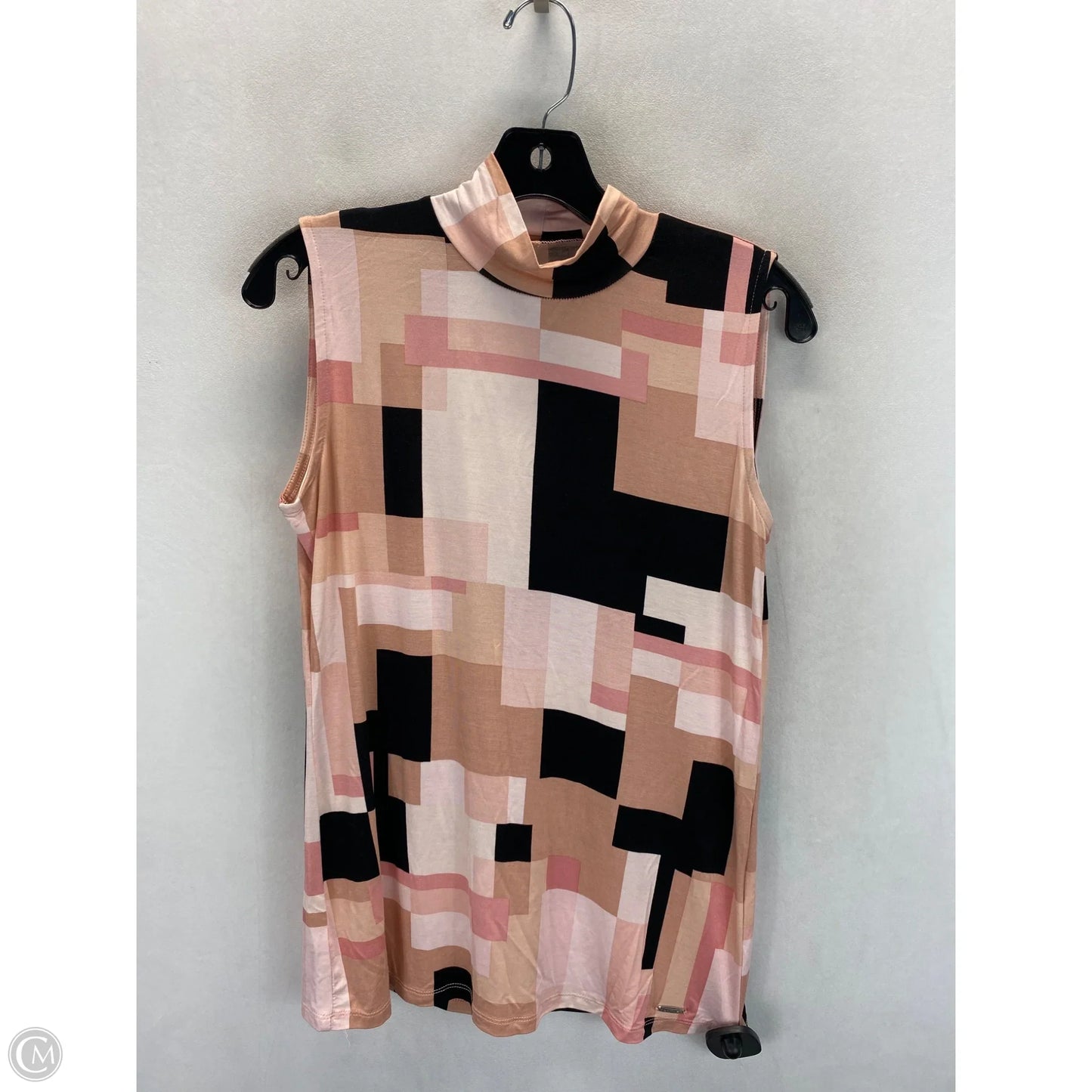 Top Sleeveless By Calvin Klein In Multi-colored, Size: M