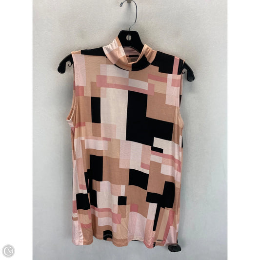 Top Sleeveless By Calvin Klein In Multi-colored, Size: M