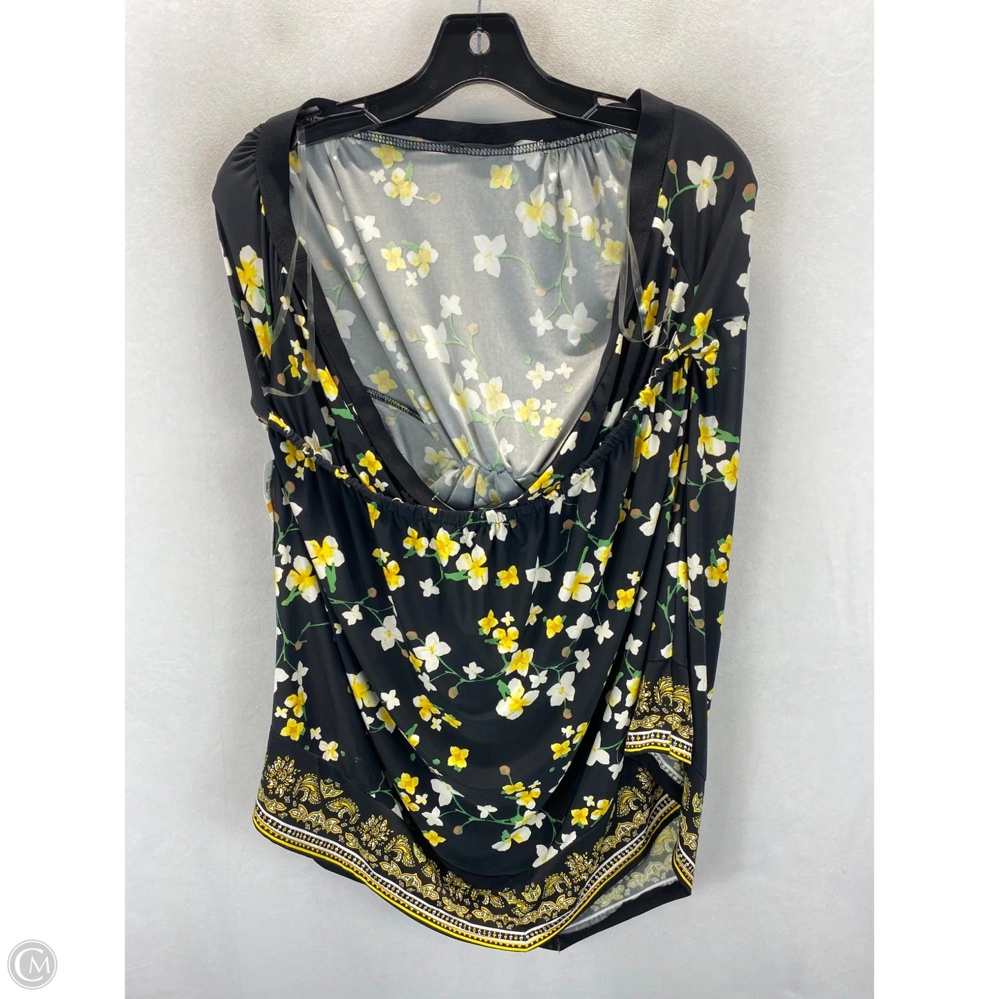 Top Sleeveless By International Concepts In Floral Print, Size: 3x