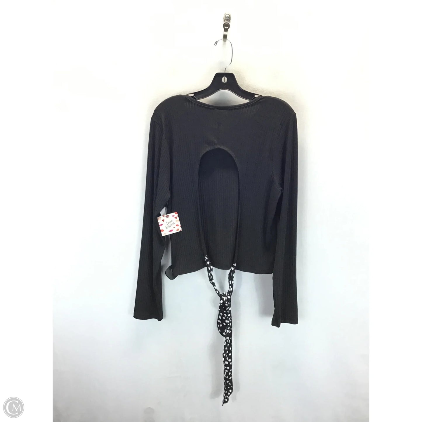 Top Long Sleeve By Free Kisses In Black, Size: 3x