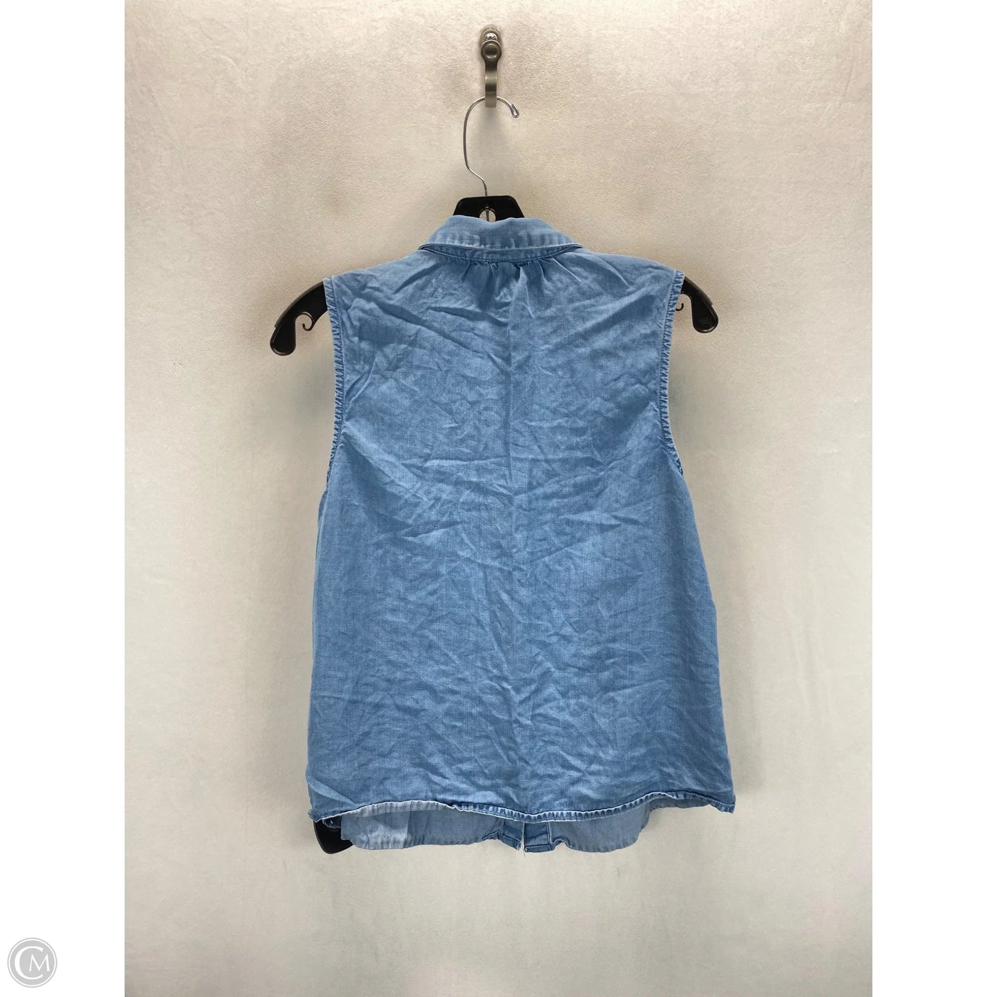 Top Sleeveless By A New Day In Blue, Size: M