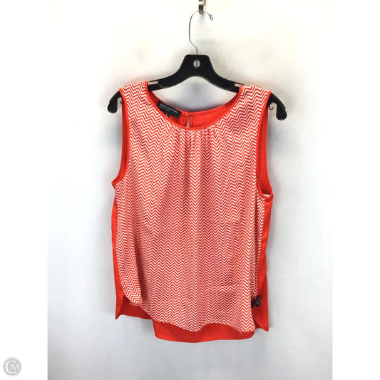 Top Sleeveless By Jones New York In Orange, Size: 14