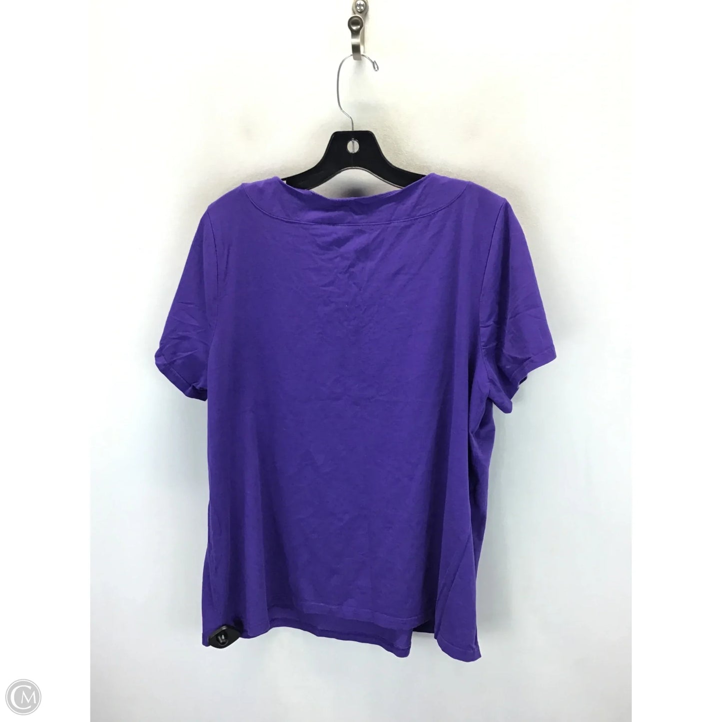 Top Short Sleeve By Lane Bryant In Purple, Size: 1x