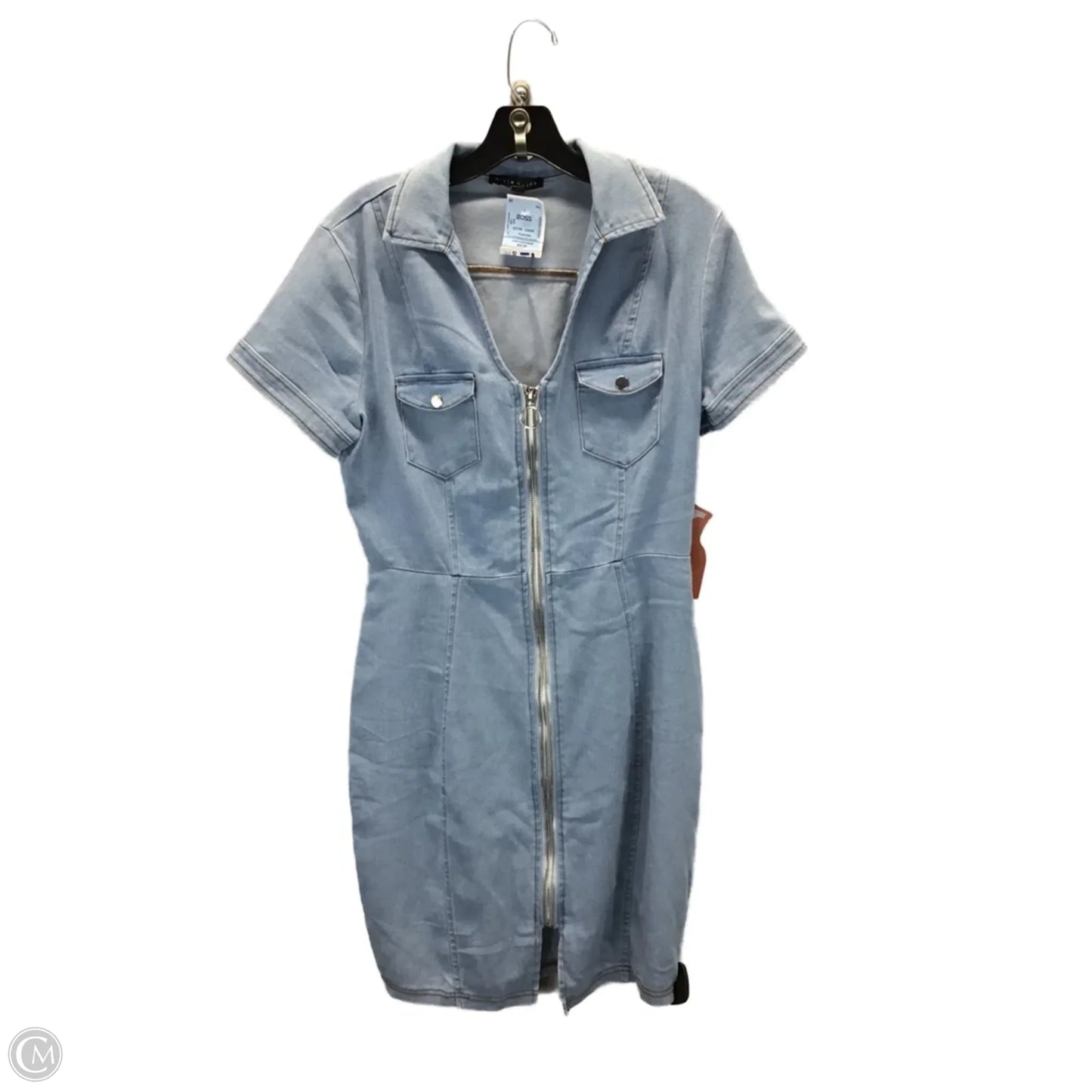 Dress Casual Midi By Haute Monde In Blue, Size: Xl