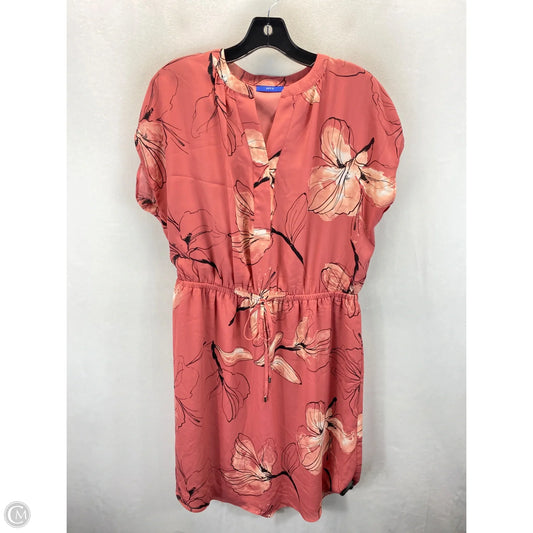 Dress Casual Midi By Apt 9 In Floral Print, Size: L