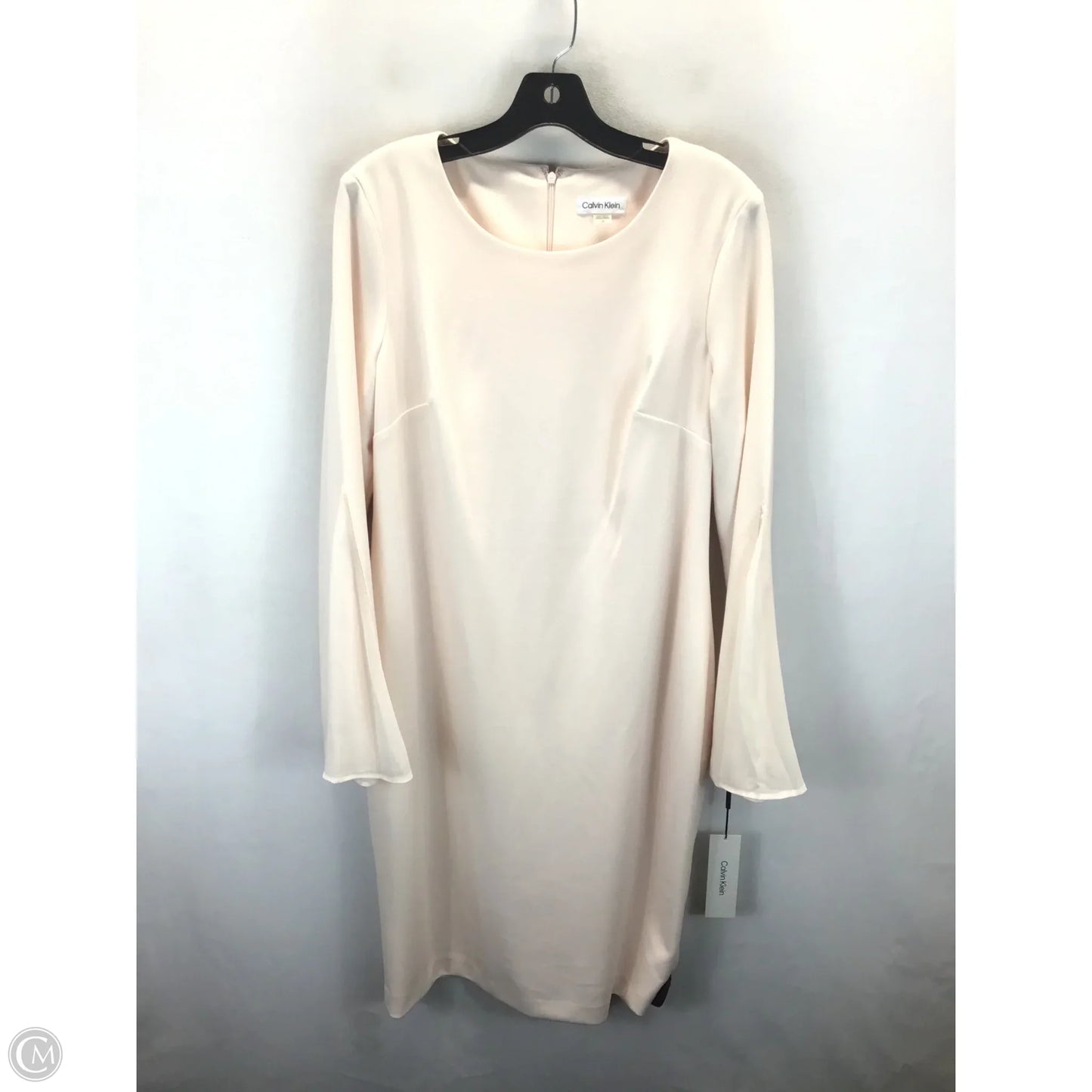 Dress Casual Midi By Calvin Klein In Pink, Size: 14