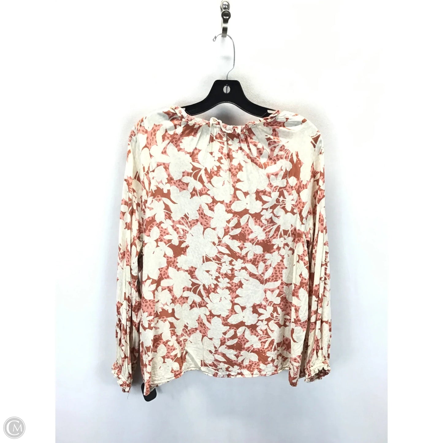 Top Long Sleeve By Old Navy In Pink & Tan, Size: S