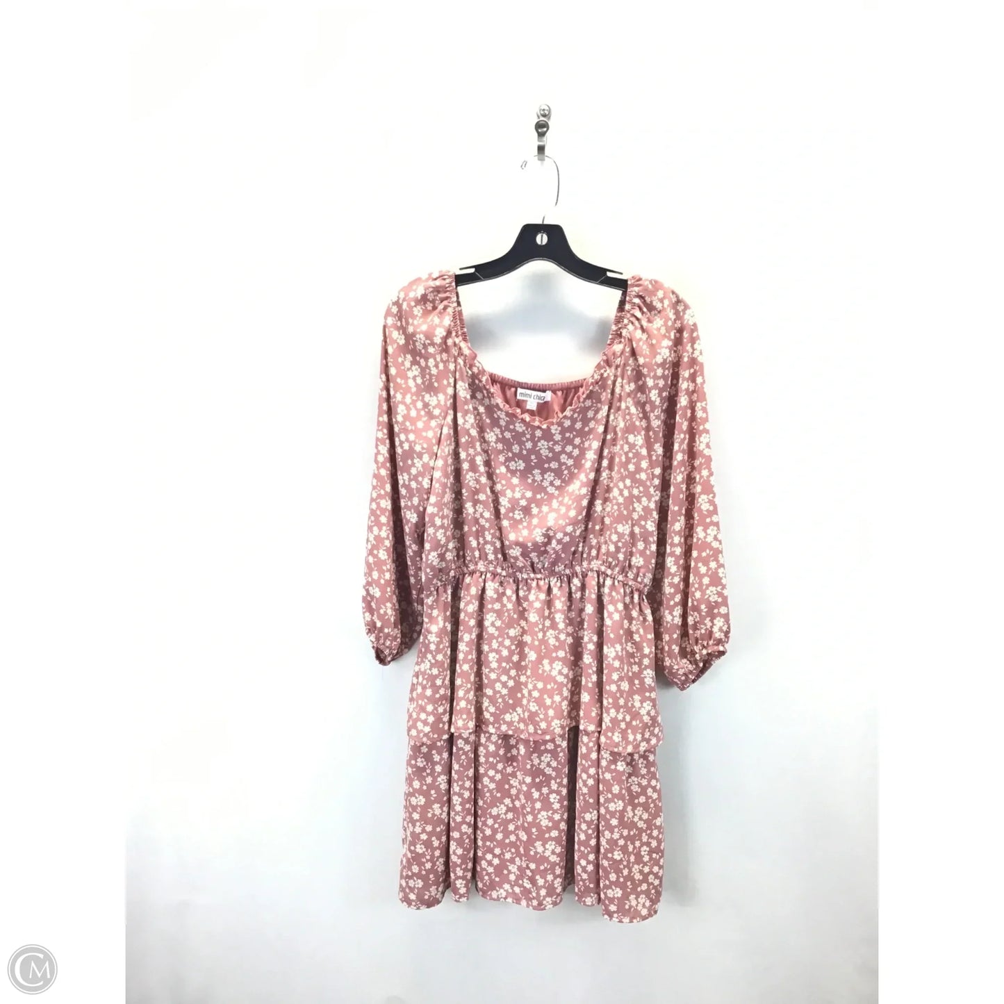 Dress Casual Midi By Mimi Chica In Pink & Tan, Size: Xl