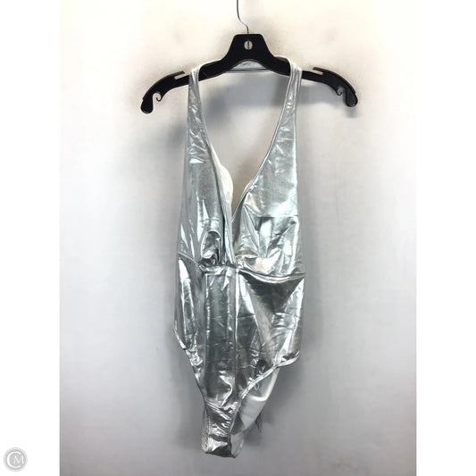 Swimsuit By Clothes Mentor In Silver, Size: 4x