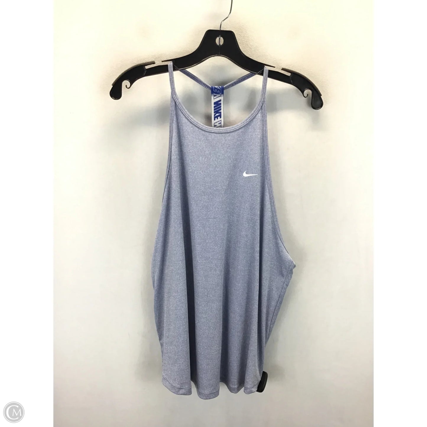 Athletic Tank Top By Nike Apparel In Blue & White, Size: Xl