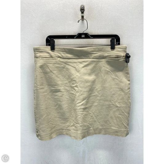 Skort By Croft And Barrow In Tan, Size: L