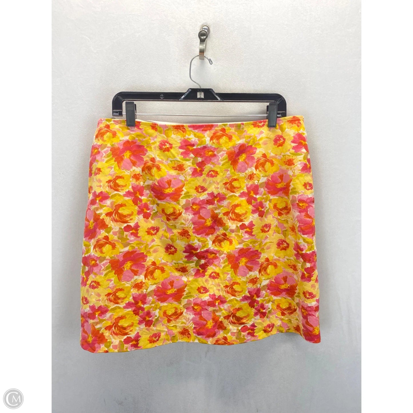 Skirt Midi By Old Navy In Orange & Pink, Size: L