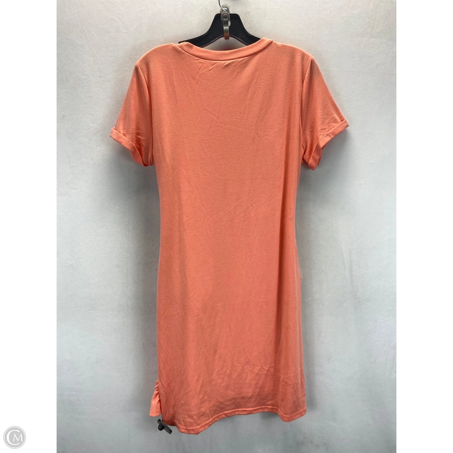 Dress Casual Midi By Clothes Mentor In Peach, Size: L