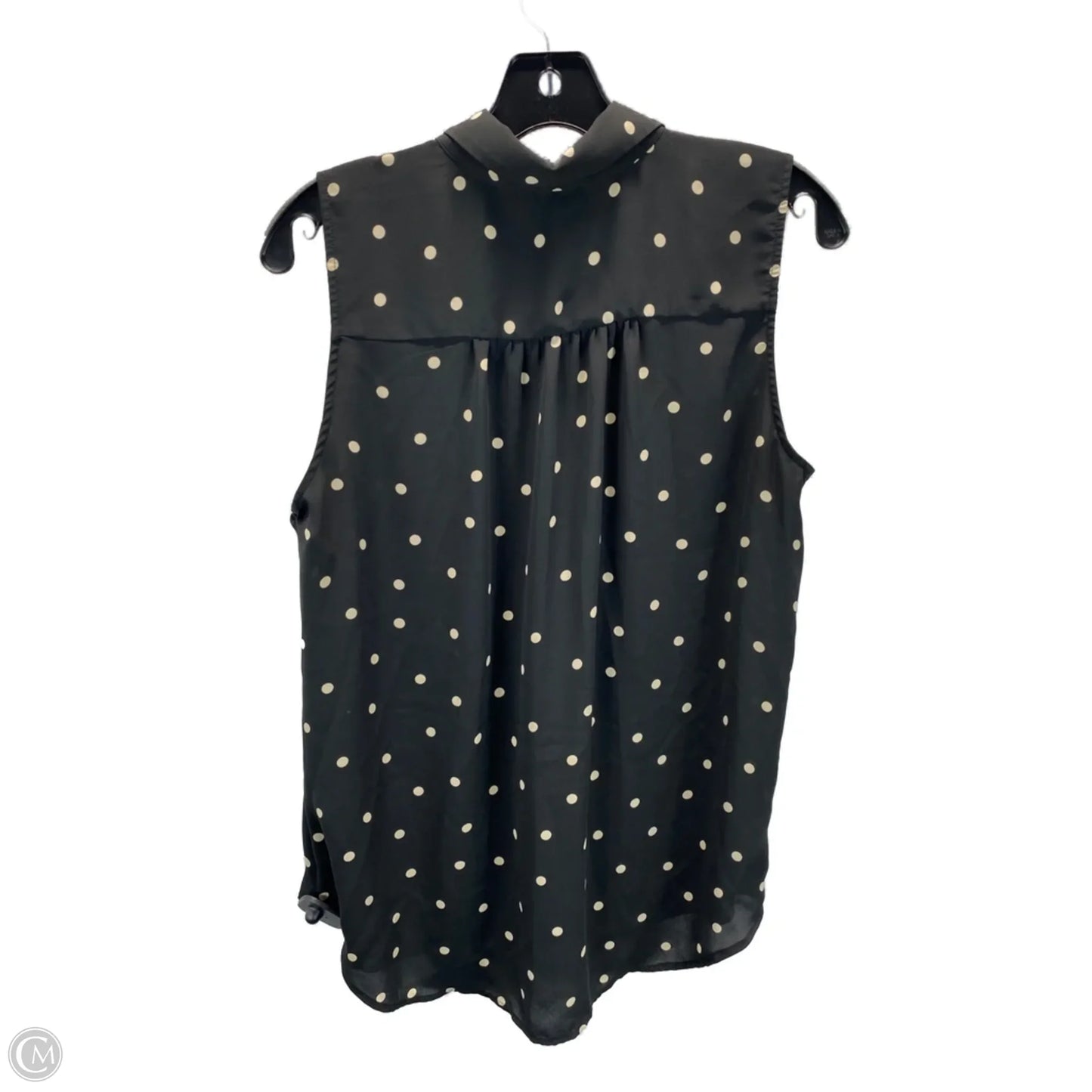 Top Sleeveless By Ann Taylor In Polkadot Pattern, Size: M