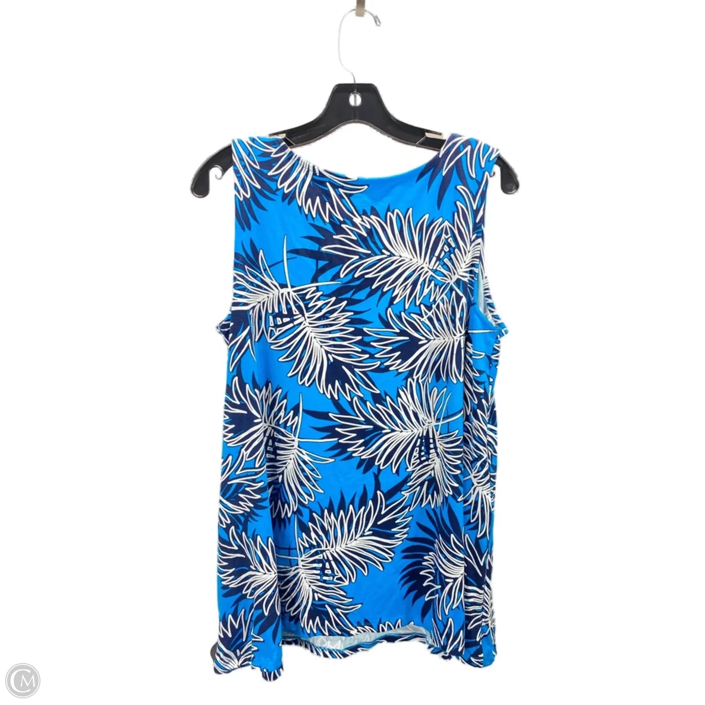 Top Sleeveless By Jessica London In Blue, Size: Xl