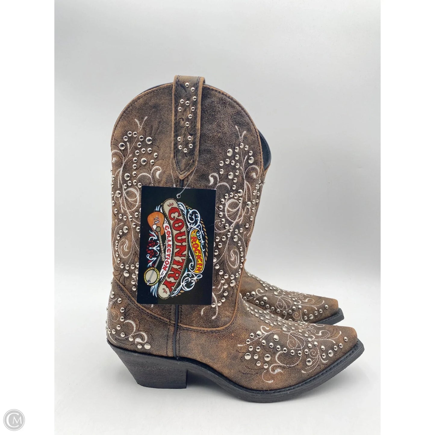 Boots Western By Clothes Mentor In Brown, Size: 9.5