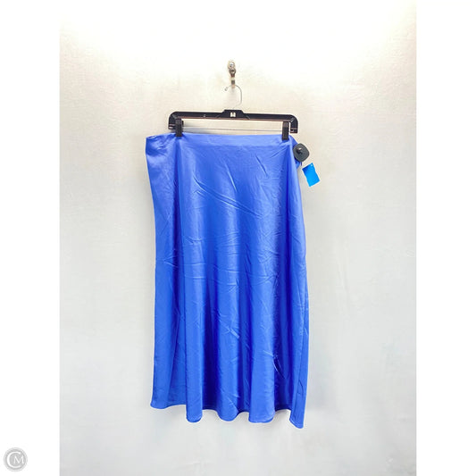 Skirt Maxi By Forever 21 In Blue, Size: 2x
