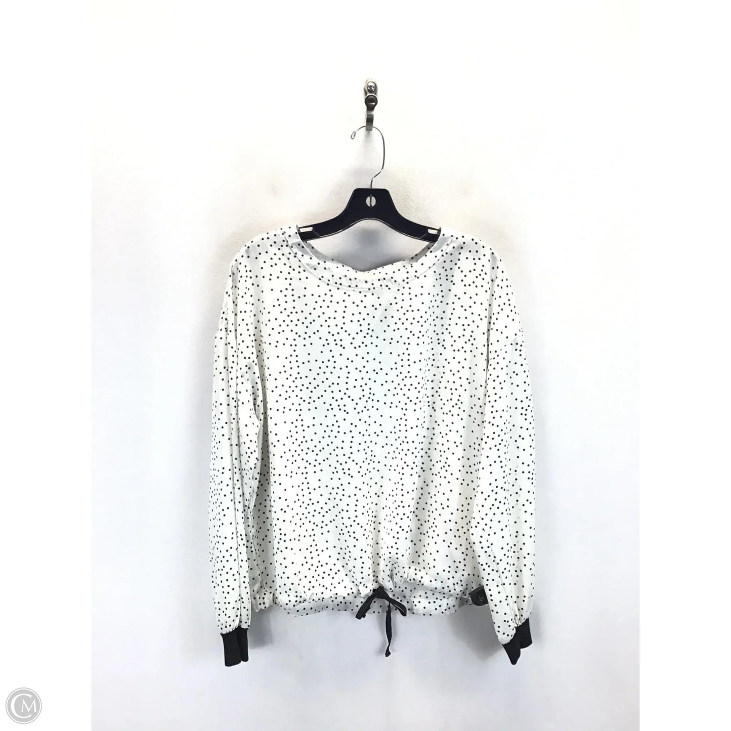 Top Long Sleeve By Melloday In Polkadot Pattern, Size: L