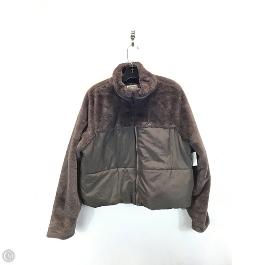Coat Puffer & Quilted By Clothes Mentor In Brown, Size: L