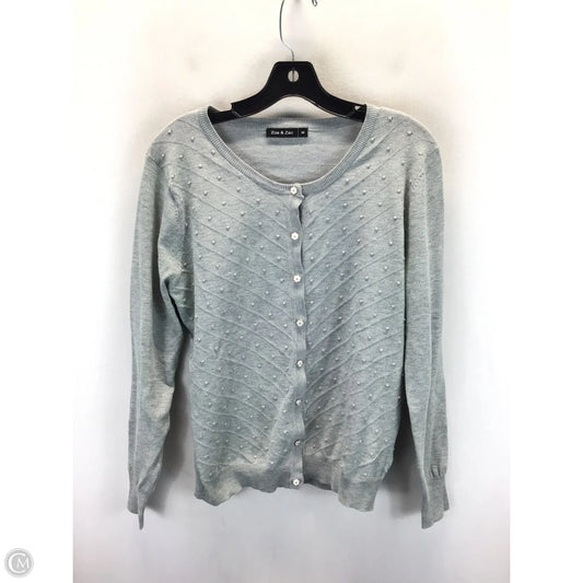 Cardigan By Clothes Mentor In Grey, Size: M