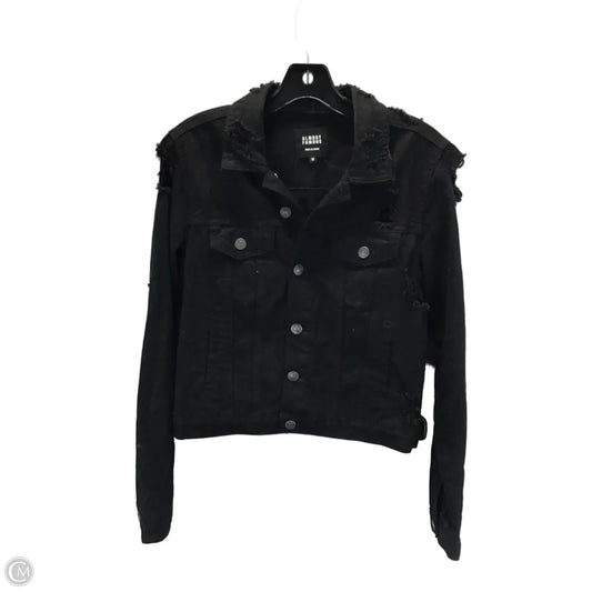 Jacket Denim By Almost Famous In Black, Size: M