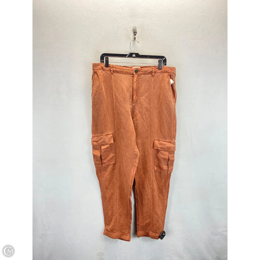 Pants Cargo & Utility By Nicole Miller In Orange, Size: Xl