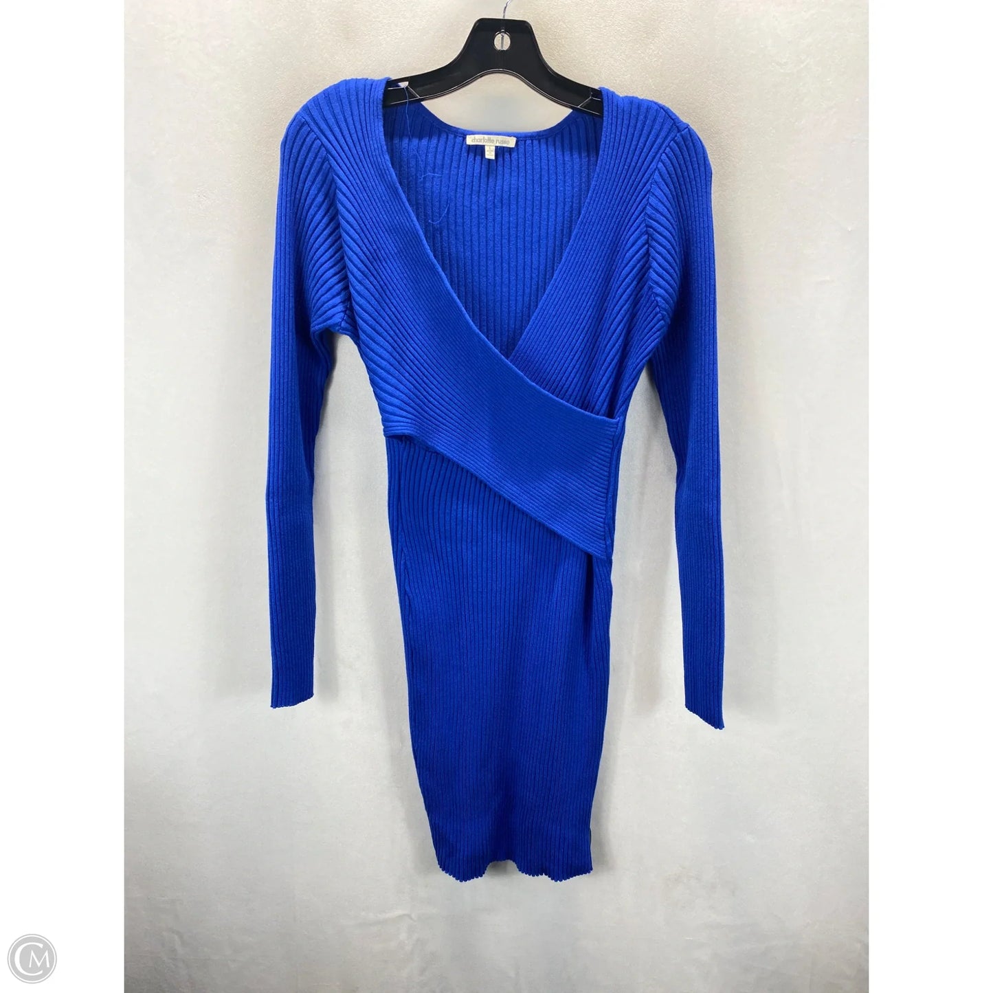 Dress Sweater By Charlotte Russe In Blue, Size: L
