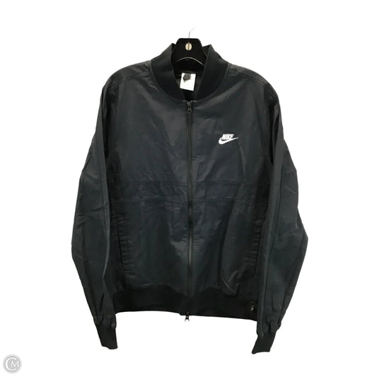 Athletic Jacket By Nike Apparel In Black, Size: M