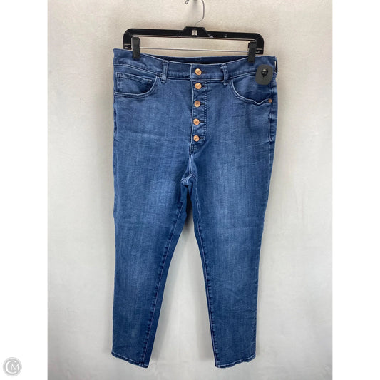Jeans Skinny By Express In Blue, Size: 14