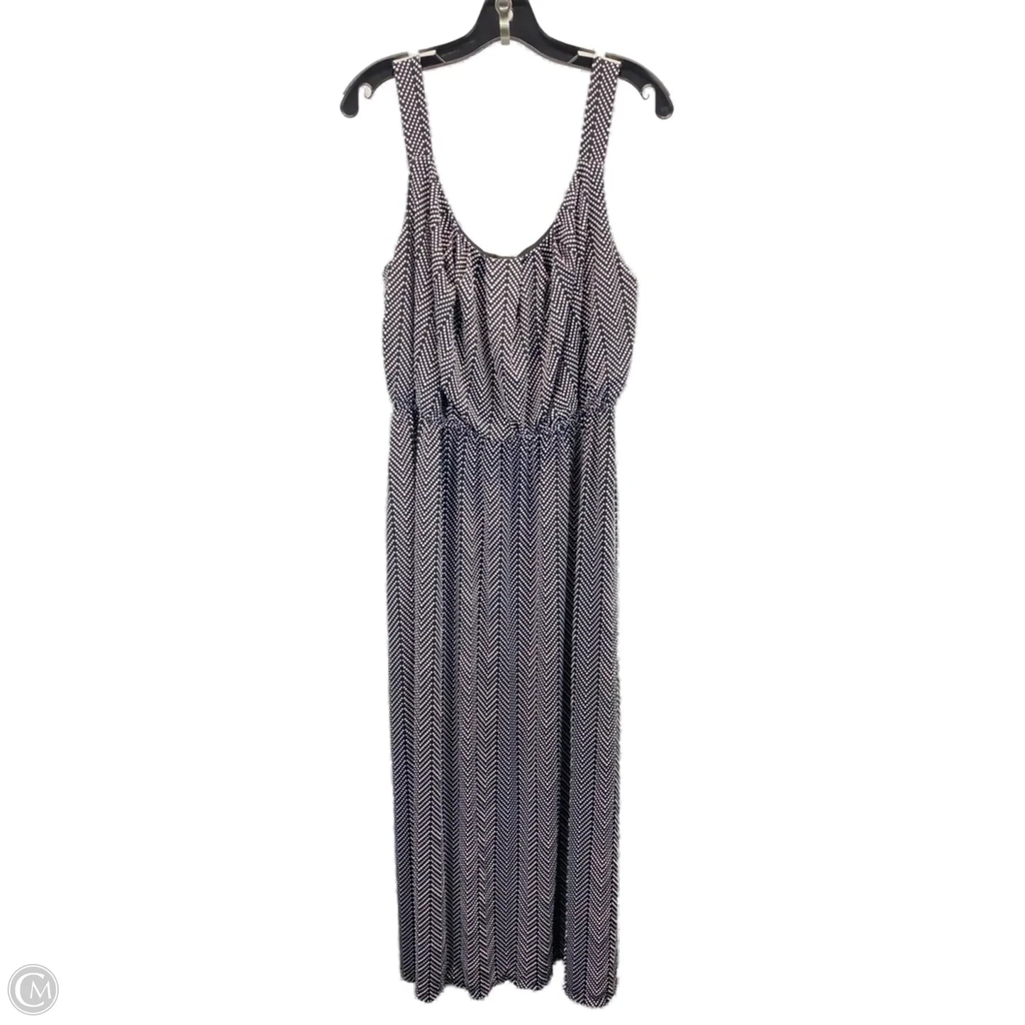 Dress Casual Midi By Lane Bryant In Black & White, Size: Xl