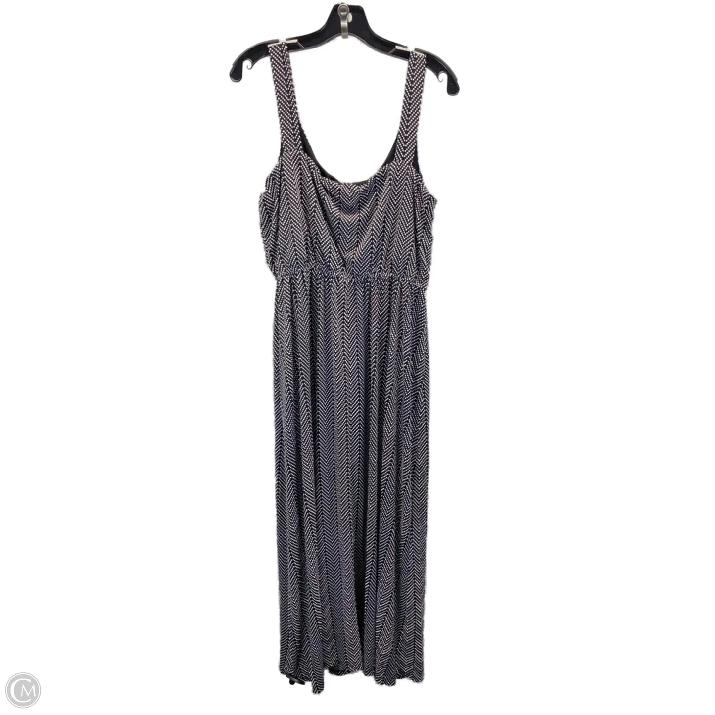 Dress Casual Midi By Lane Bryant In Black & White, Size: Xl