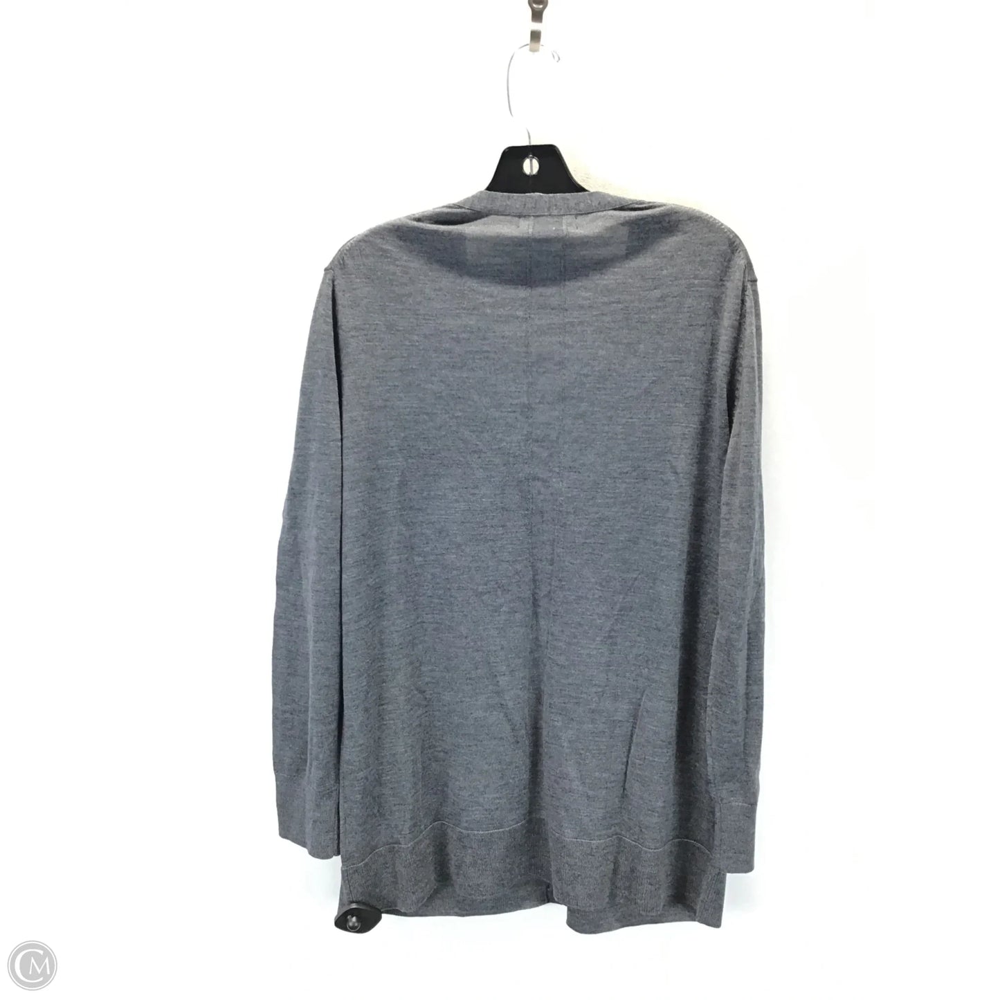 Sweater Cardigan By Banana Republic In Grey, Size: L