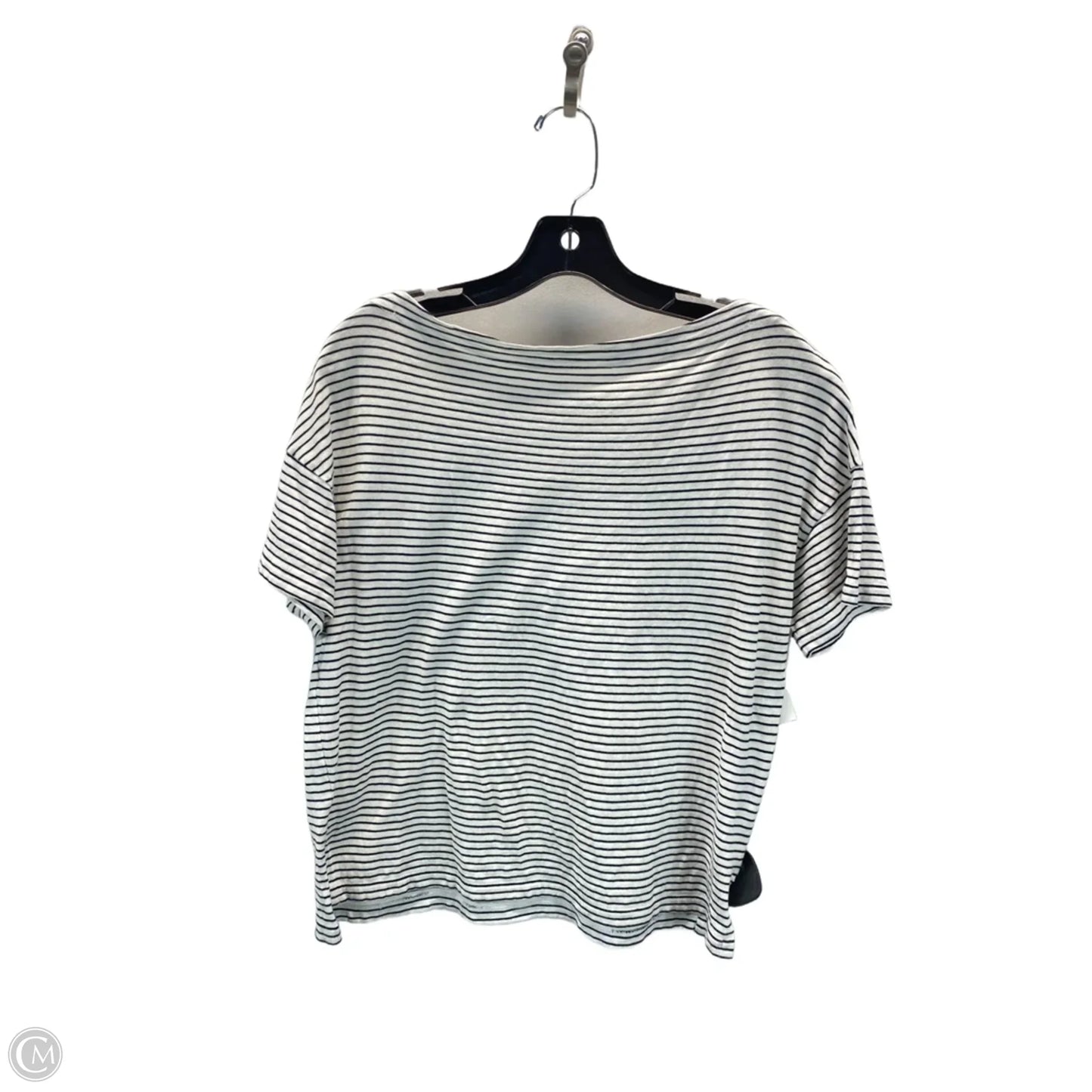 Top Short Sleeve By Vince In Striped Pattern, Size: S