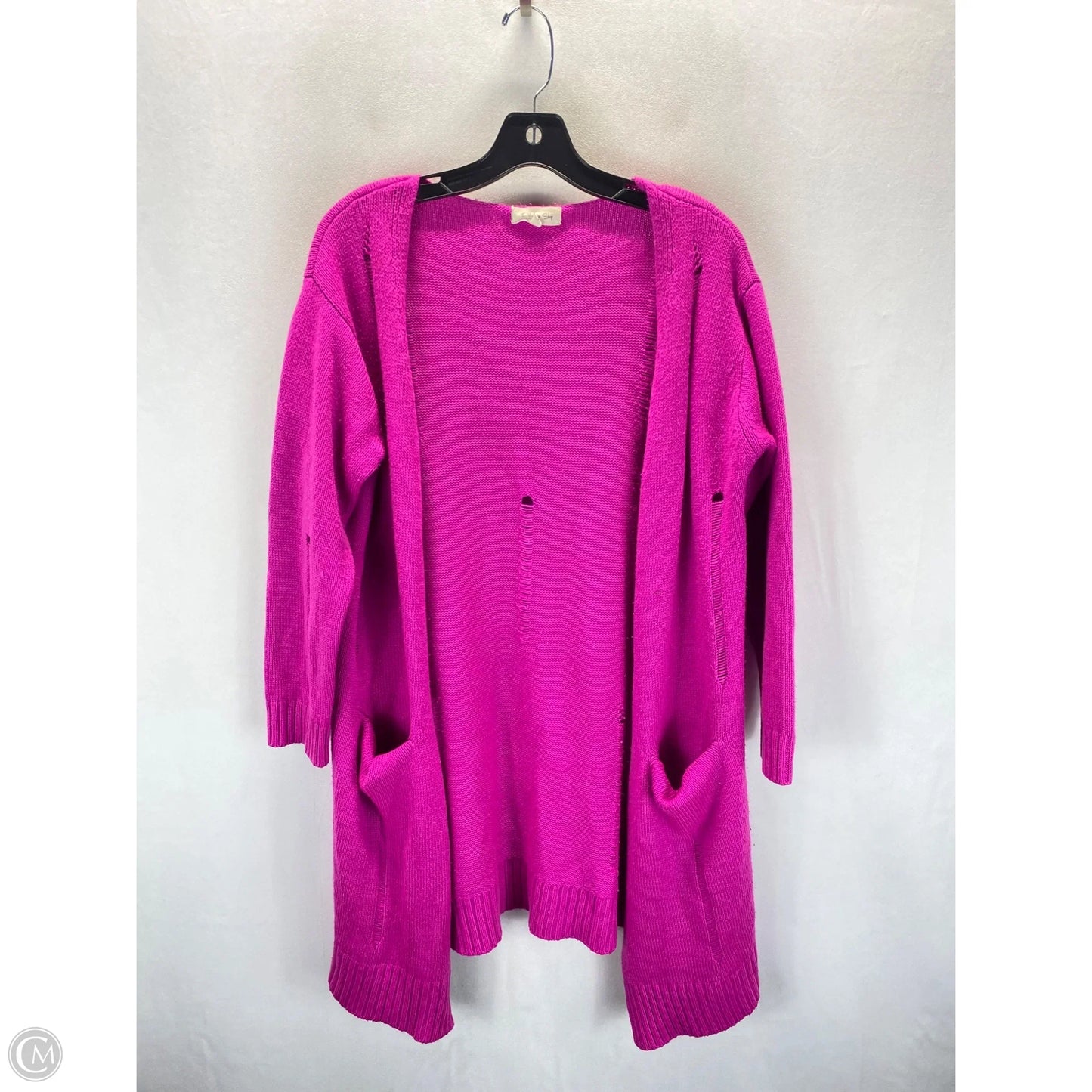 Sweater Cardigan By Clothes Mentor In Pink, Size: S