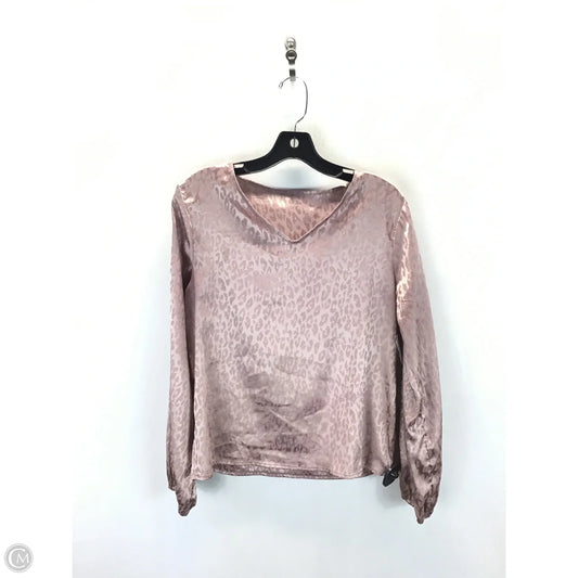 Top Long Sleeve By Shein In Animal Print, Size: M