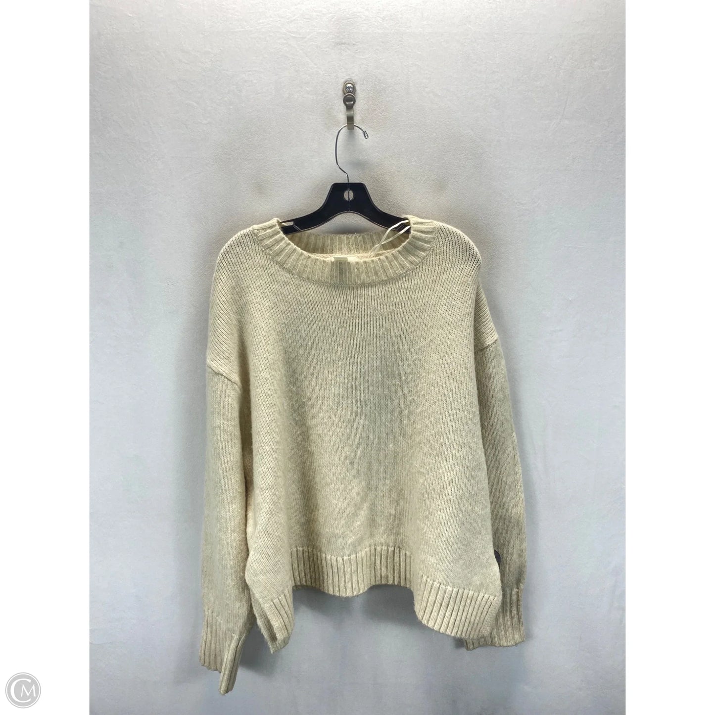 Sweater By H&m In Cream, Size: Xl