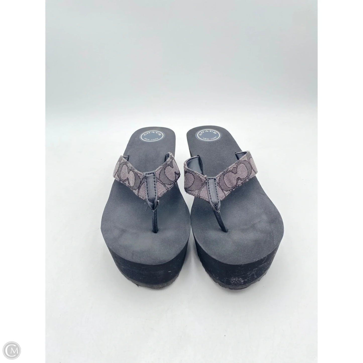 Sandals Designer By Coach In Black, Size: 10
