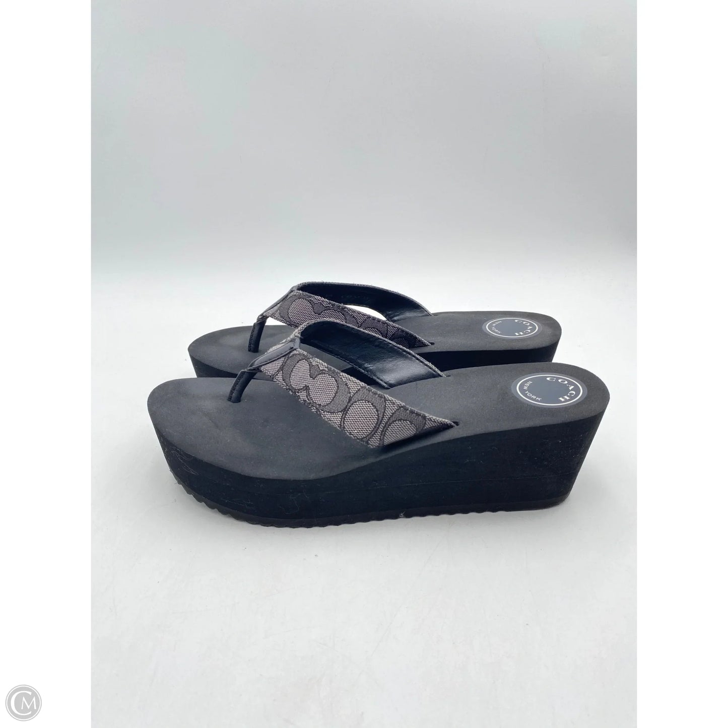 Sandals Designer By Coach In Black, Size: 10
