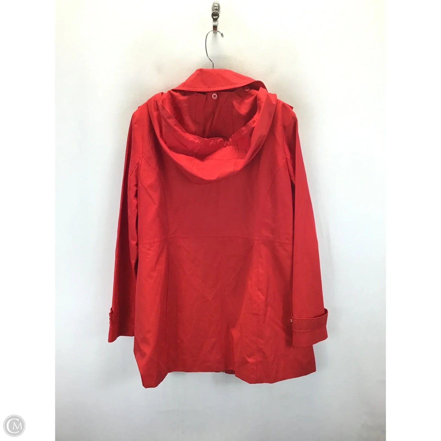 Coat Raincoat By Michael By Michael Kors In Red, Size: L