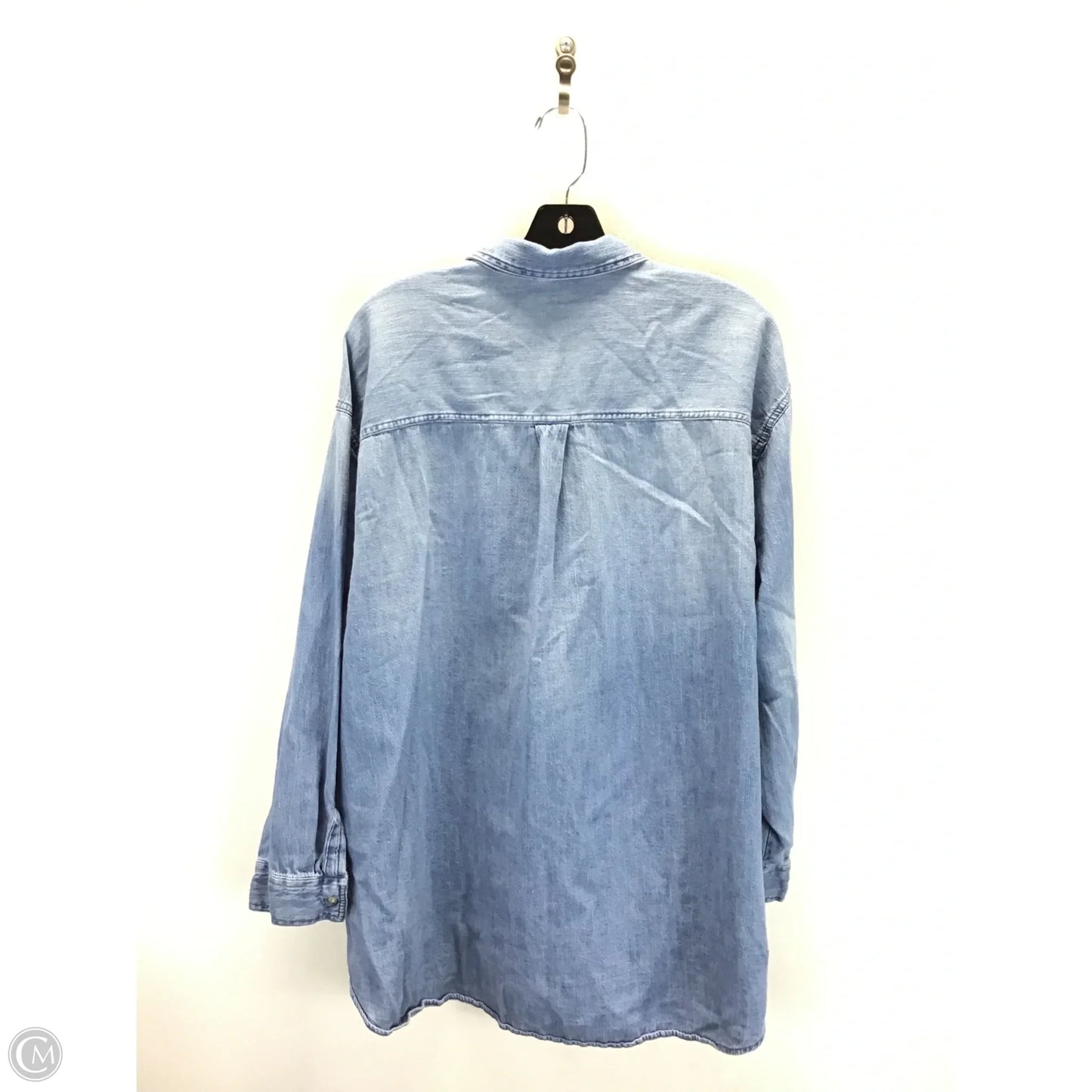 Top Long Sleeve By Old Navy In Blue, Size: Xxl