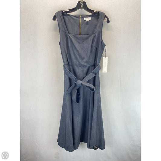 Dress Casual Midi By Calvin Klein In Blue, Size: 6