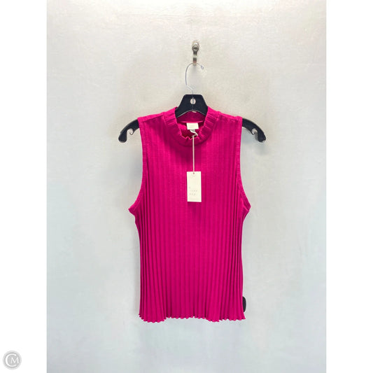 Top Sleeveless By A New Day In Pink, Size: M