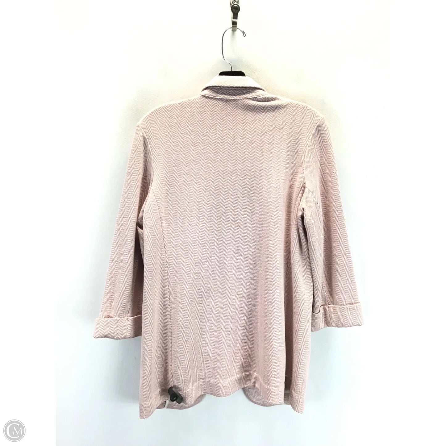 Blazer By Express In Pink & White, Size: S