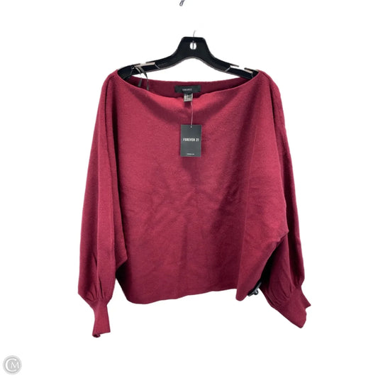 Sweater By Forever 21 In Red, Size: S