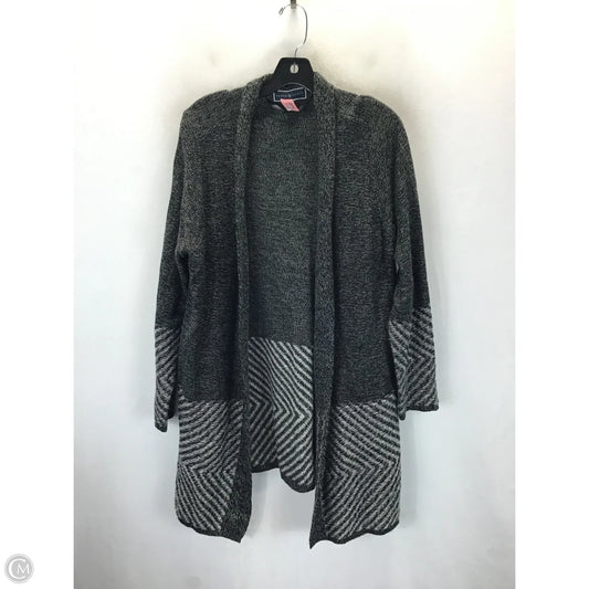 Cardigan By Karen Scott In Grey, Size: 1x
