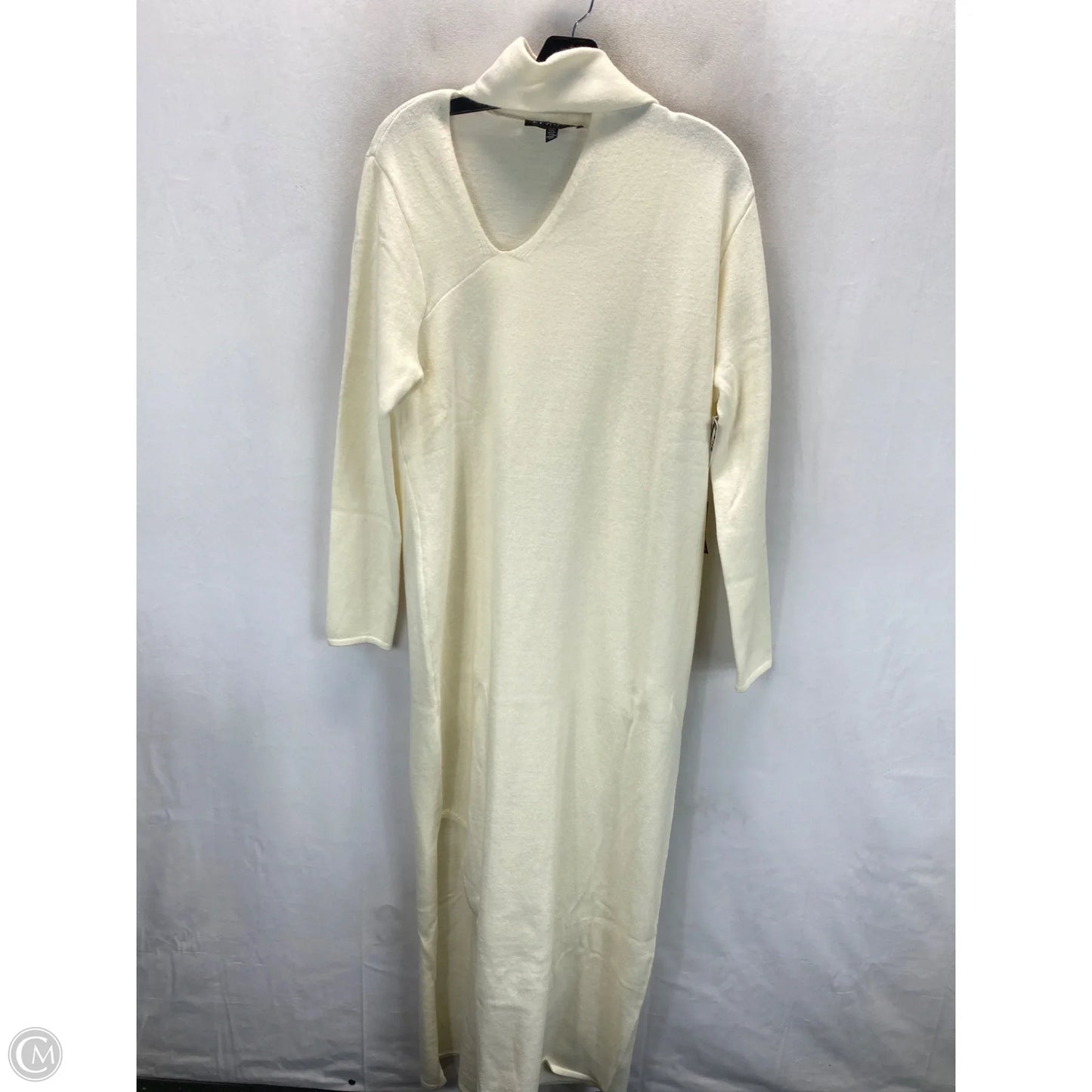 Dress Sweater By Eloquii In Cream, Size: Xl