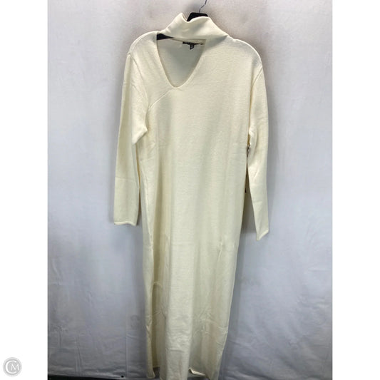Dress Sweater By Eloquii In Cream, Size: Xl