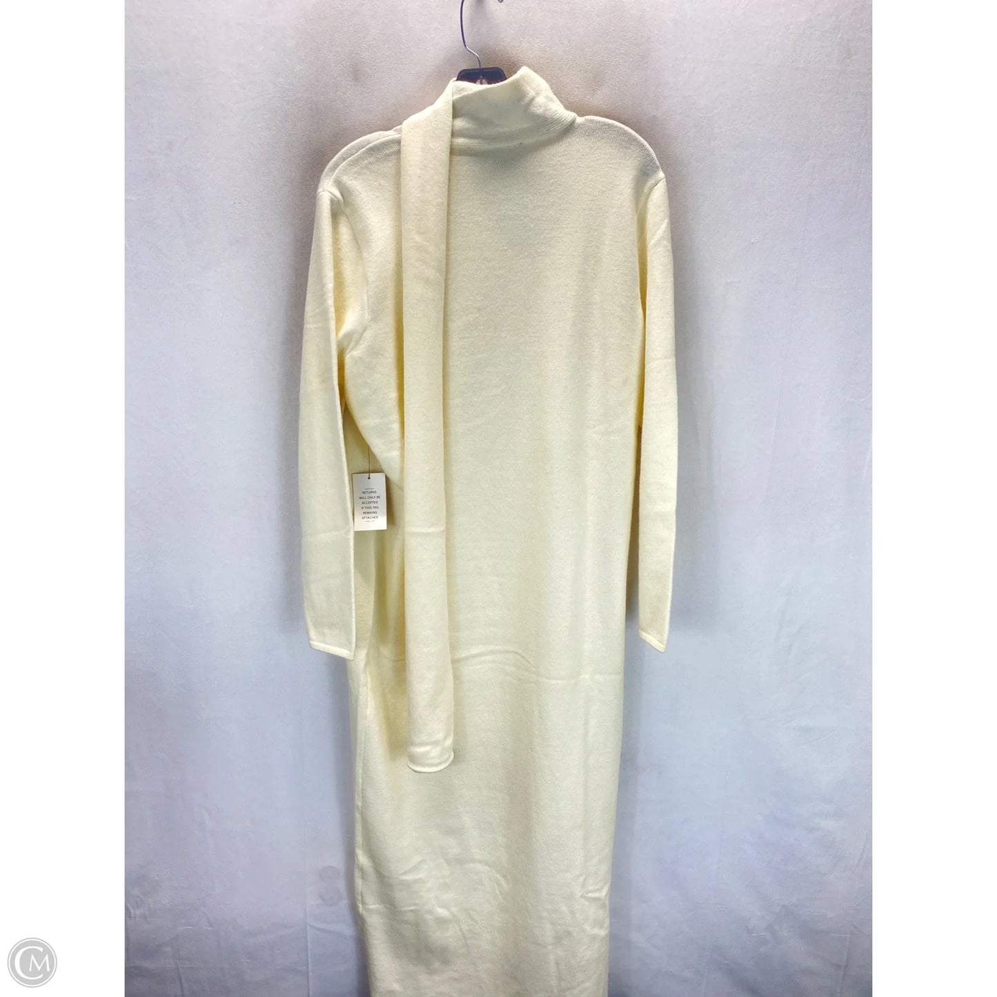 Dress Sweater By Eloquii In Cream, Size: Xl